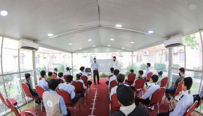 مركز المشاريع القرآنية يقيم دورة خاصة بالصوت والنغم لطلبة فرقة القراء والمنشدين في العتبة العباسية المقدسة