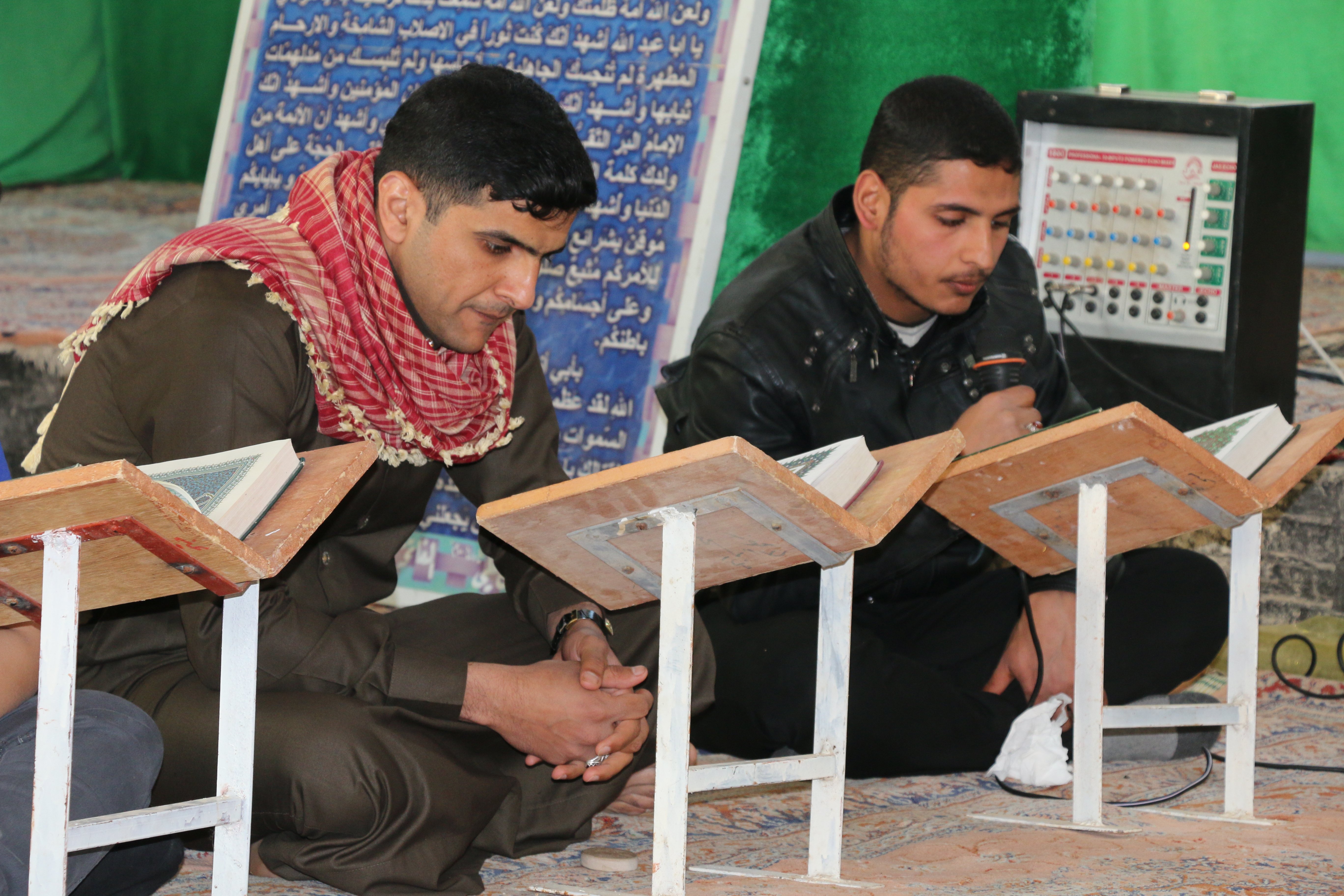 معهد القرآن الكريم فرع بابل يُقيم جلسة قرآنيّة مباركة في مزارِ الشَّهيد بكر بن علي (عليهما السلام)