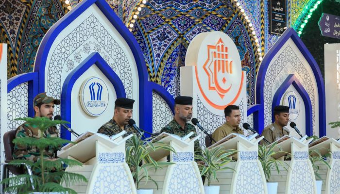 منتسبو القوات الأمنية تصدح أصواتهم في الختمة القرآنية الرمضانية المرتلة