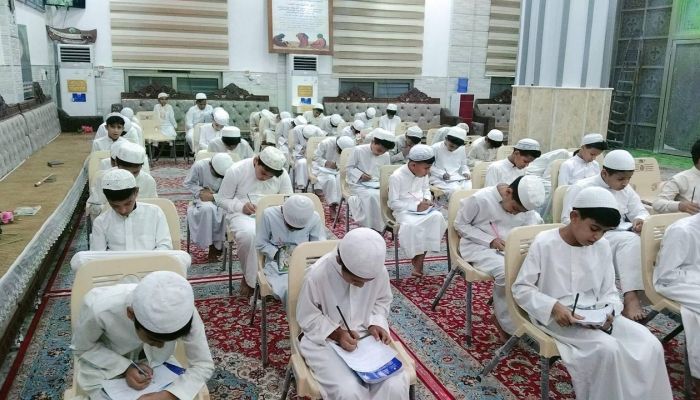 اختبارات تحريرية لطلبة مشروع الدورات القرآنية الصيفية في المثنى