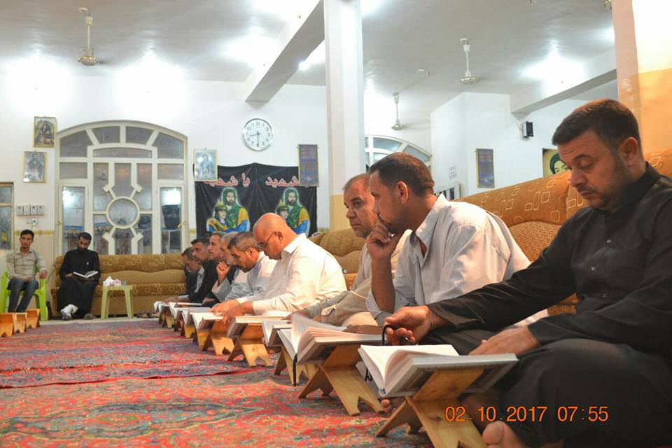 تزامناً مع ذكرى واقعة الطف الأليمة يقيم معهد القرآن الكريم/ فرع بابل محفلاً قرآنياً مباركاً