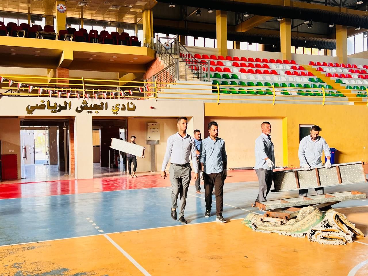 ملاكات المَجمَع العلميّ في بغداد يواصلون الاستعدادات النهائية لإقامة حفل تخرج الدورات الصيفية