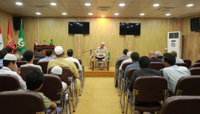 معهد القرآن الكريم / فرع النجف يقيم محفلاً قرآنياً لتخرج دورتين تخصصيتين في علم التجويد وقواعده