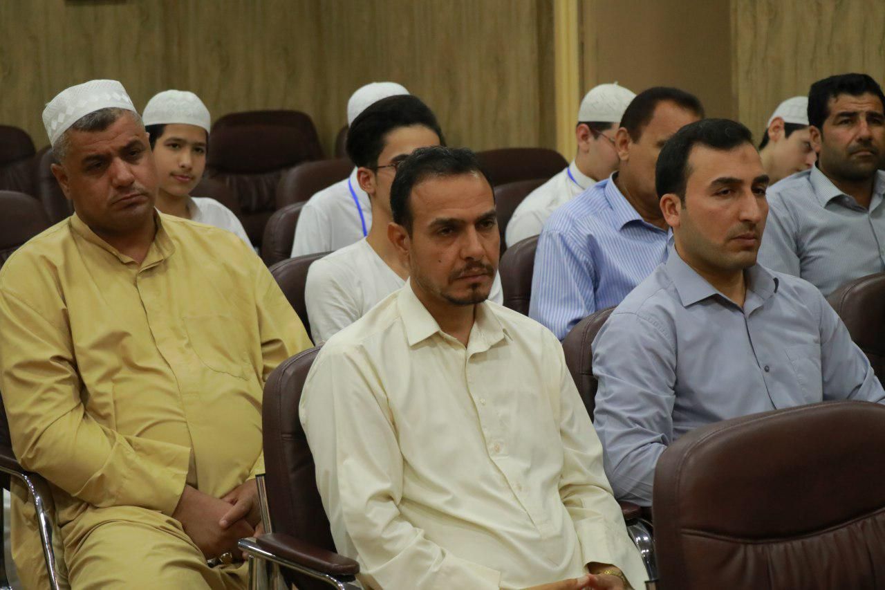 معهد القرآن الكريم / فرع النجف يقيم محفلاً قرآنياً لتخرج دورتين تخصصيتين في علم التجويد وقواعده
