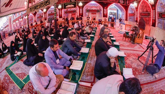 معهد القرآن الكريم يقيم أمسية قرآنية عاشورائية بحضور أساتذة الجامعات العراقية
