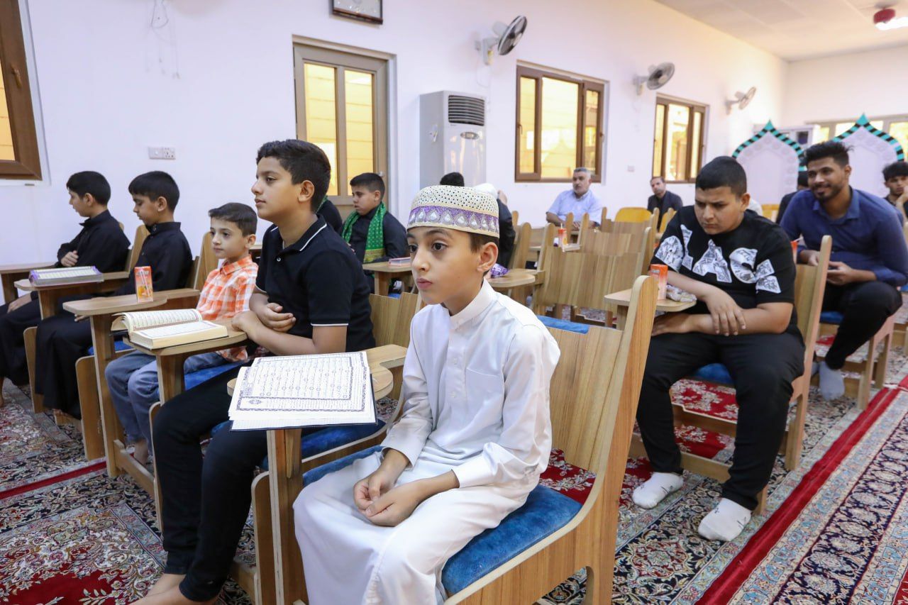 طلبة مشروع حفظ القرآن الكريم يشاركون في الاختبار المركزي بكربلاء المقدسة