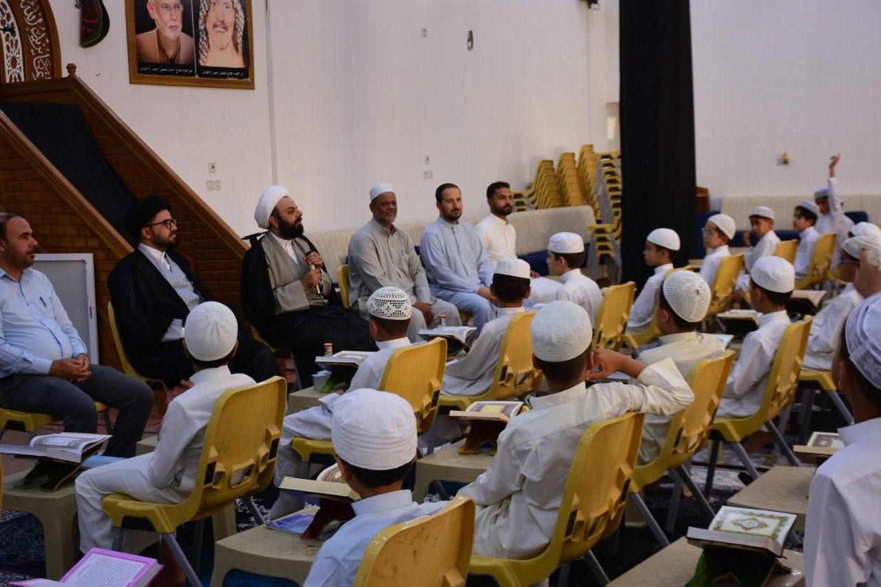 مدير معهد القرآن الكريم يزور عدد من حلقات الدورات الصيفية في محافظة المثنى