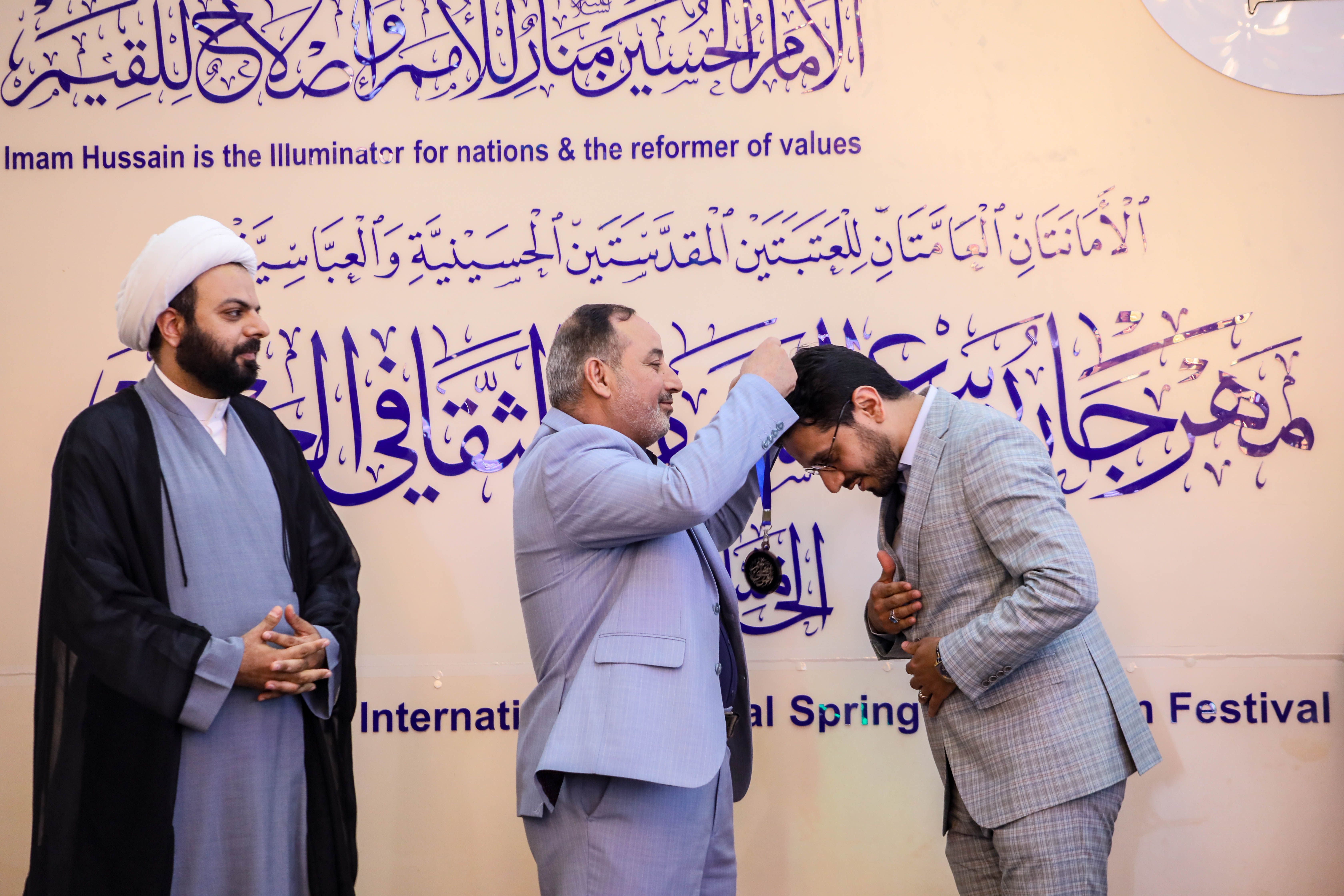 أمسية قرآنية ضمن فعاليات مهرجان ربيع الشهادة العالمي الخامس عشر وسط الصحن العباسي المطهر
