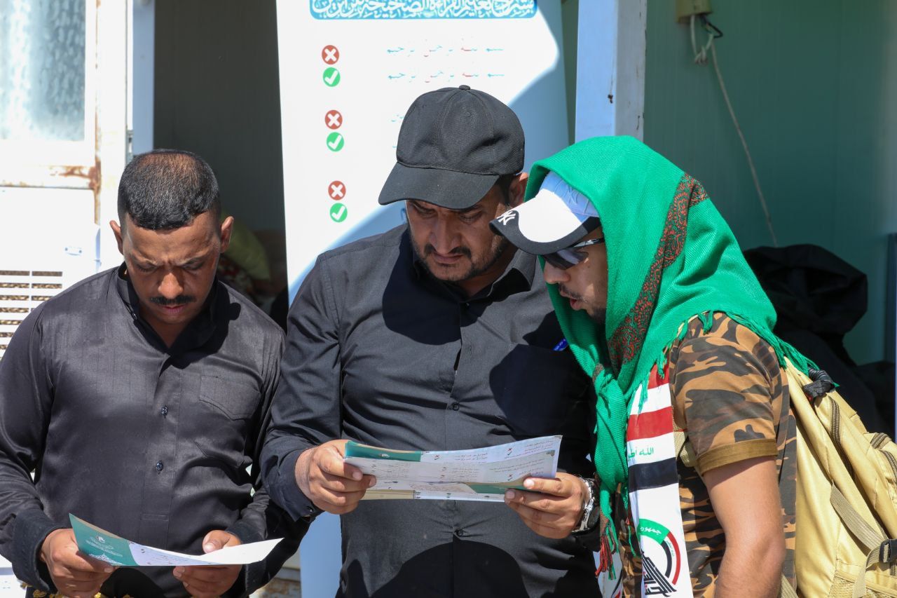 المَجمَع العلميّ يواصل إقامة فعاليته القرآنية للزائرين في طريق بغداد - كربلاء