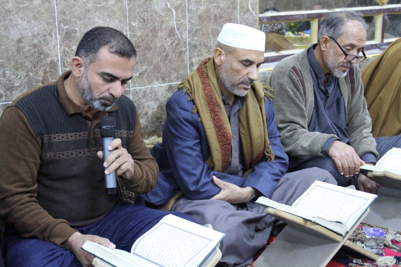 المجمع العلمي للقرآن الكريم يستذكر شهداء العراق بختمة مرتّلة في قضاء الهندية