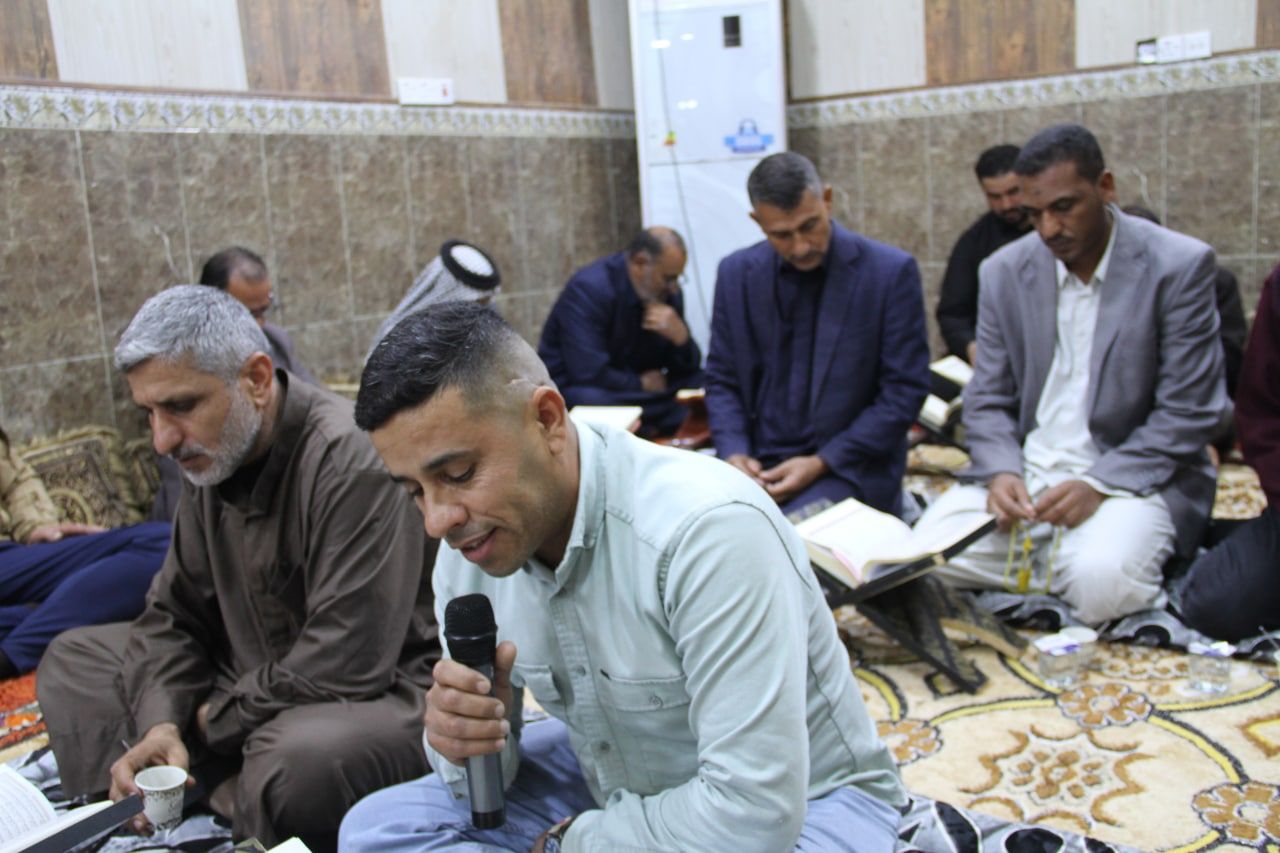 المجمع العلمي للقرآن الكريم يستذكر شهداء العراق بختمة مرتّلة في قضاء الهندية