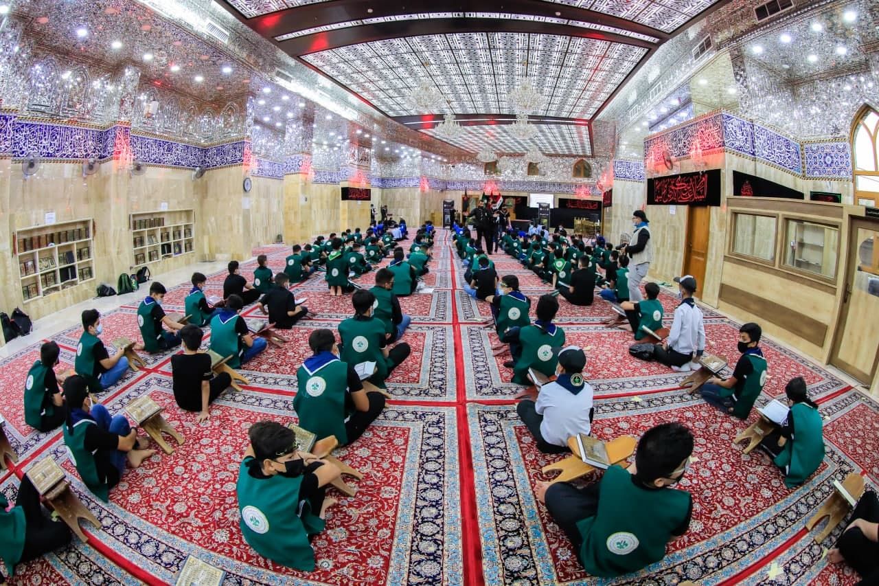 أساتذة معهد القرآن الكريم يشاركون في برنامج جمعية كشافة الكفيل العاشورائي