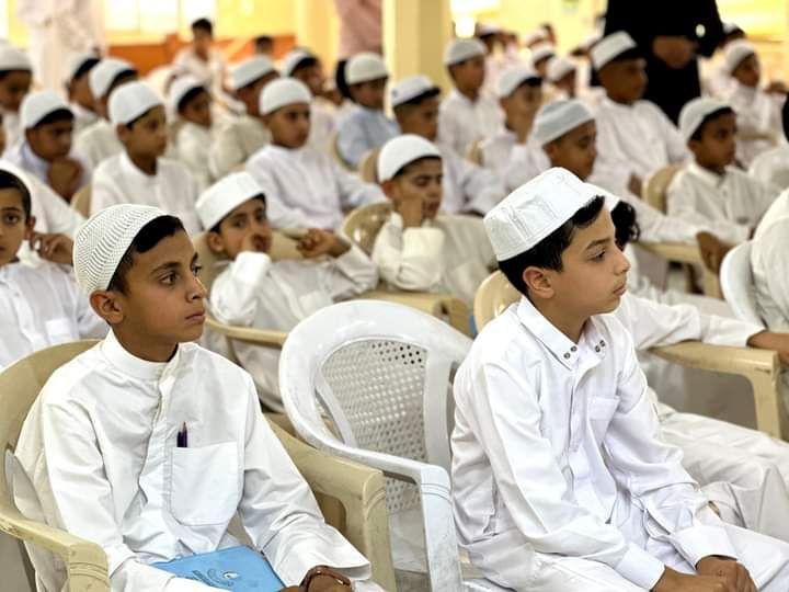 طلبة الدورات الصيفية يحيون ذكرى استشهاد الإمام الباقر-عليه السلام- في قضاء الهندية