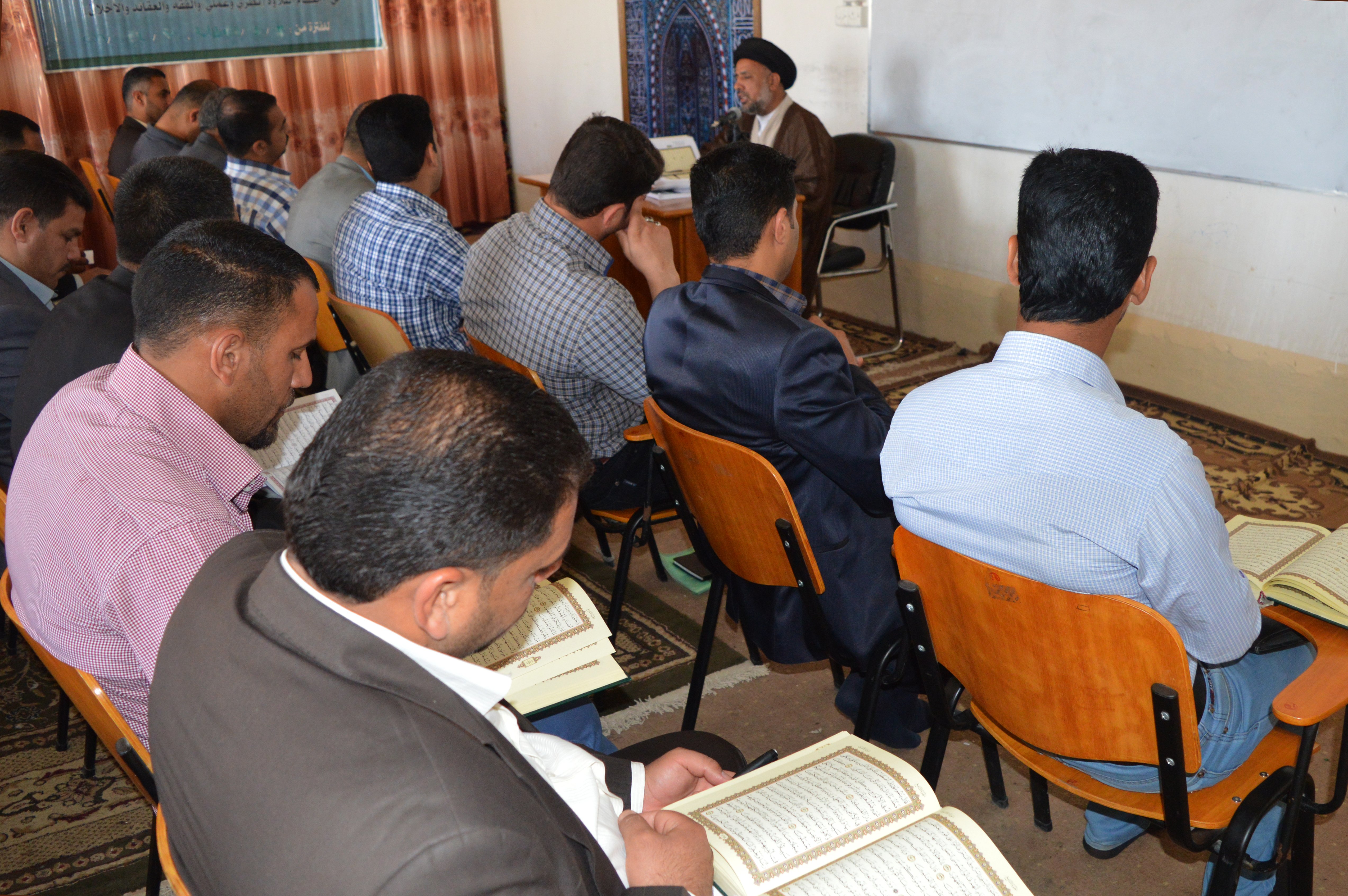 معهد القرآن الكريم فرع الهندية يُقيم دورة علي الأكبر (عليه السلام) الثالثة الخاصة بأحكام التّلاوة لمعلّمي ومعلّمات التّربية الإسلاميّة