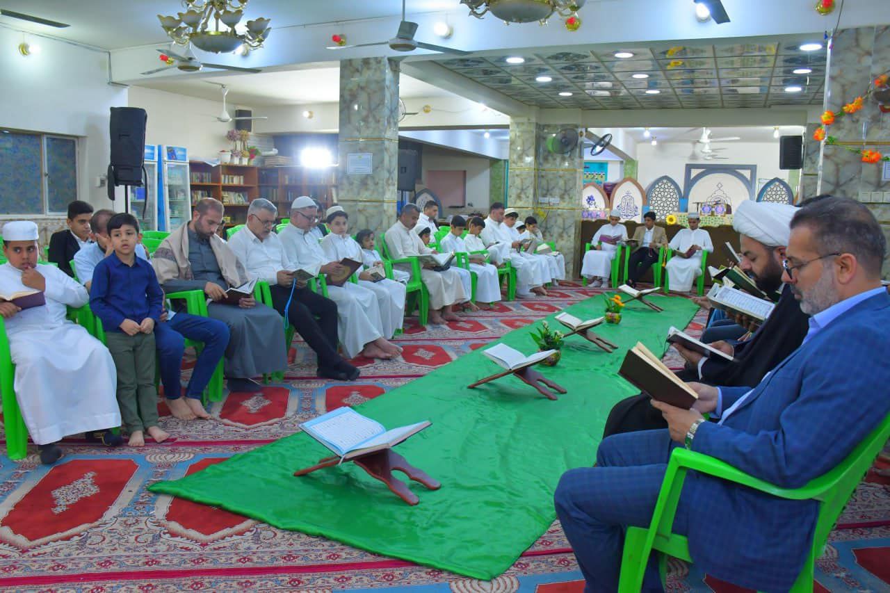 رئيس المجمع العلمي ومدير المعهد يطّلعان على إقامة الختمات القرآنية في بغداد
