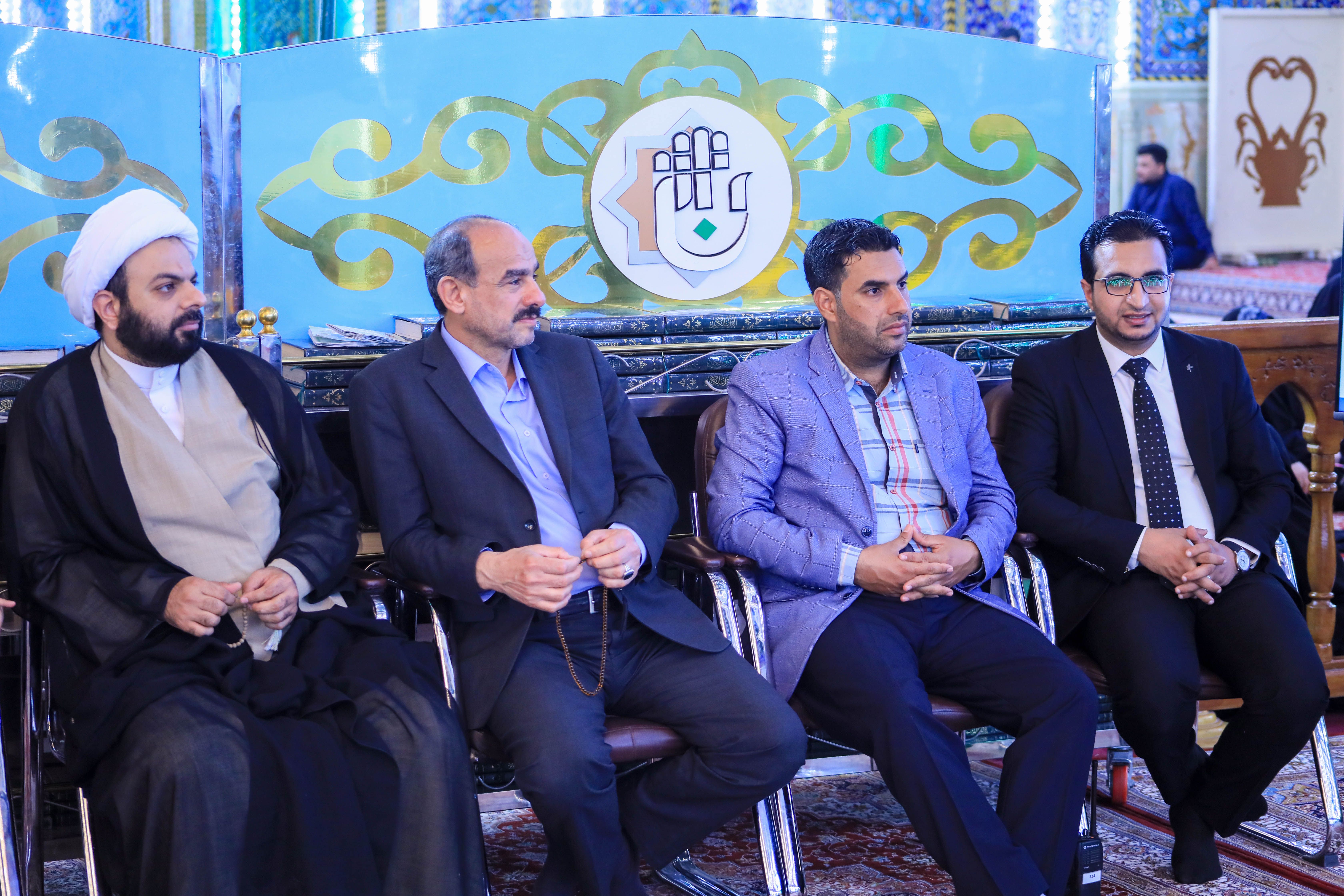 جانب من لقاء  فريقي محافظة البصرة ومحافظة بغداد في الجولة الخامسة ضمن المرحلة الأولى من المسابقة القرآنية الفرقية الوطنية الخامسة