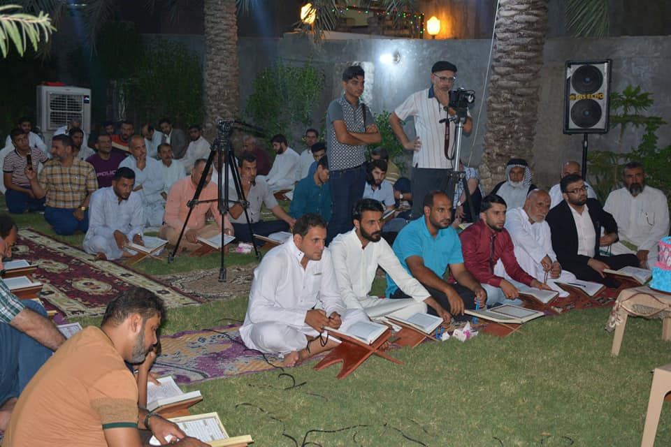 جانب من المحفل القرآني السنوي الذي أقامه معهد القرآن الكريم فرع بابل بمناسبة عيد الغدير الأغر