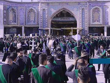 مرقد الإمام الحسين (عليه السلام) المحطة الأولى لفعالية حفل تخرج طلبة الجامعات