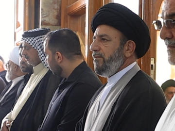 بمشاركة سماحة السيد الصافي وجمعٍ من العلماء.. تشييع جثمان خادم العتبة العبّاسية المقدّسة الحاج رزاق الجبوري في النجف الأشرف..