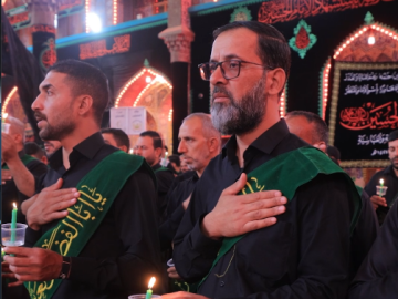 خَدَمةُ العتبتين المقدّستين يُحيون اليوم السابع لذكرى شهادة الإمام الحسين (عليه السلام)