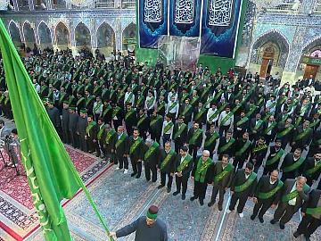 أصوات خدمة المولى أبي الفضل (عليه السلام) تصدح مبتهجة في ذكرى ولادة سيدة النساء فاطمة الزهراء (عليها السلام)