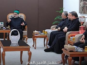 الأمين العام للعتبة العباسية المقدسة يستقبل وفد موكب عزاء جمهور طرف العباسية