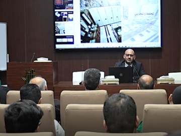 قسم الشؤون الفكرية يقدم محاضرة عن أساليب ترميم وصيانة التراث المخطوط لوفد طلابي من ميسان.