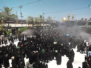 مراسيم دفن الأجساد الطاهرة في ١٣ محرم الحرام ١٤٤٨ هـ