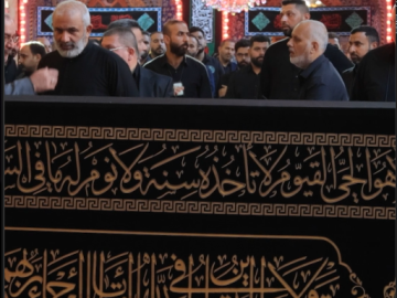 استعدادًا لمراسم تشييعه.. العتبة العباسية المقدسة تهيئ المنصة الخاصة بنعش سماحة آية الله السيد الشـ.ـهيد علي الخامـ.ـنئي (رضوان الله عليه)