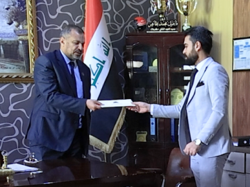 العتبة العباسية المقدسة تسلم دعوات مهرجان رحمة للعالمين الدولي الأول للمؤسسات الأكاديمية