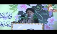 كلمة الامانتين العامتين للعتبتين المقدستين الحسينية والعباسية يلقيها الامين العام للعتبة العباسية المقدسة السيد احمد الصافي دام عزه