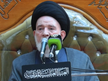 صحن مرقد أبي الفضل العباس (عليه السلام) يشهد مراسم قراءة دعاء الندبة