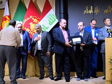 مهرجان ربيع الشهادة الثقافي العالمي الرابع عشر / حفل تكريم عوائل شهداء الاعلام في العتبة العباسية المقدسة