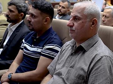 قسم الشؤون الفكرية يناقش مع وفد مؤسسة الشهداء عددًا من القضايا الخاصة بإنجاز معاملات عوائل الشهداء وخدمتهم.