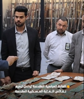 عقب الانتهاء من ترميمها في متحف الكفيل بالعتبة العباسية المقدسة... العتبة العسكرية المقدسة تتسلّم الدفعة الأولى من نفائسها المتحفية وتسلِّم الدفعة الثانية