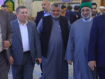 الأمين العام للعتبة العباسية المقدسة يطلع على استعدادات قسم مقام الامام المهدي (عجّل الله فَرَجه) لزيارة النصف من شعبان