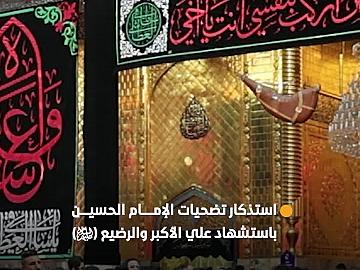 في اليوم التاسع .. شعبة الخطابة تستذكر تضحيات الإمام الحسين باستشهاد علي الأكبر والرضيع (عليهما السلام)