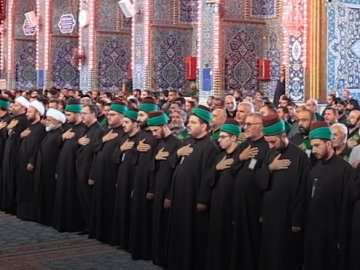 خَدمَة العتبتين المقدستين الحسينية والعباسية يحيون ذكرى شهادة الإمام الحسن العسكري (عليه السلام).