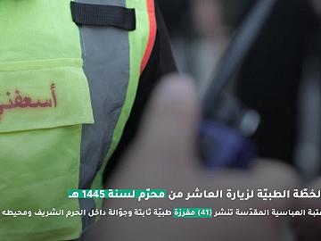  العتبة العباسية المقدسة  الخطة الطبية لزيارات المليونية لسنة ١٤٤٥هــ