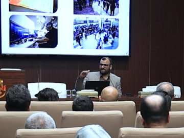 قسم إعلام العتبة العباسية المقدسة ينظم برنامجًا ثقافيًّا لوفد من جامعة الكوفة.