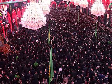 مجلس عزاء طرف باب السلالمة من العتبة الحسينية المقدسة  8 محرم الحرام