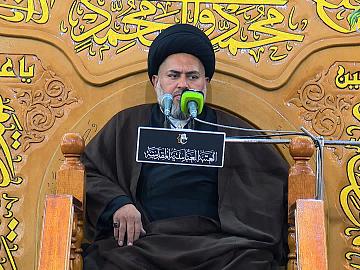 محاضرة دينية بذكرى استشهاد فاطمة الزهراء (عليها السلام) يرتقي المنبر السيد منتظر الحيدري في صحن العتبة العباسية المقدسة