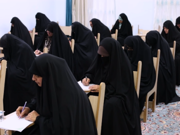 العتبة العباسية المقدسة تجري الامتحانات الفصلية لطالبات معهد الخطابة الحسينية النسوي