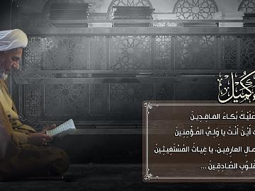 مقطع من دعاء كميل  (وَلَأَبْكِيَـنَّ عَلَيْـكَ بُكـاءَ الفـاقِـدِيـنَ)