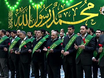زيارة ابي الفضل العباس عليه السلام ونشيد الاباء واحتفالية بمناسبة ولادة النبي محمد صلى الله عليه وآله وحفيدة الامام الصادق عليه السلام.