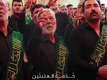خَدَمة العتبتَينِ المقدّستَينِ الحسينيّة والعبّاسية يحيون ذكرى شهادة الإمام السجاد (عليه السلام)..