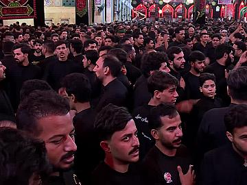 مجلس عزاء طرف المخيم من العتبة الحسينية المقدسة  8 محرم الحرام