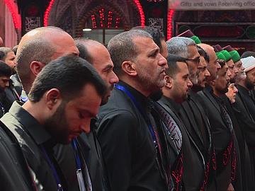 حناجر خدام قمر العشيرة (عليه السلام) تصدح بالولاء والعهد ببدء موسم الاحزان