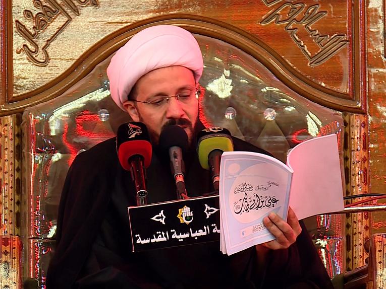 محاضرة الشيخ عبد الصاحب الطائي في الصحن العباسي الشريف 20 رمضان 1439ه