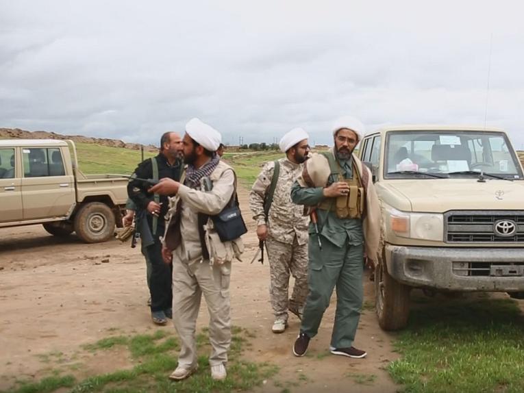 تقديم دعم لوجستي لقوات الحشد الشعبي في قاطع عمليات الموصل 